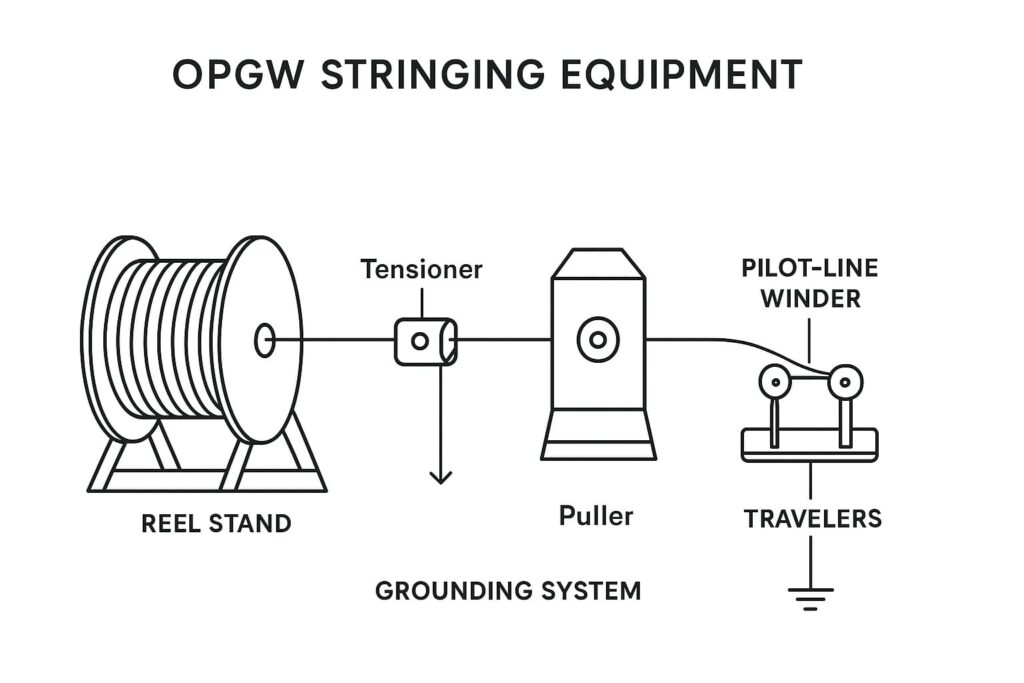 opgw stringing equipment