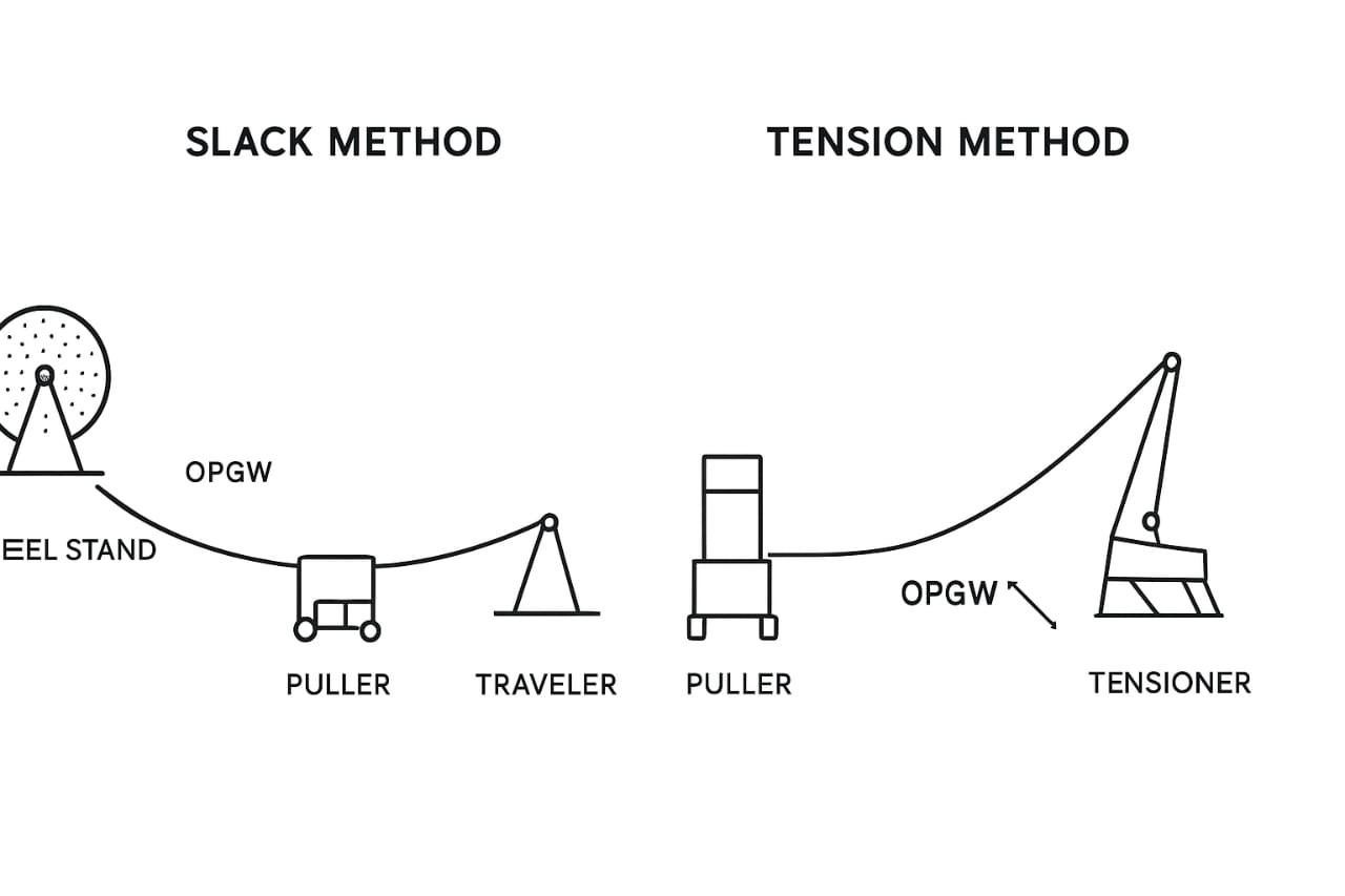 Choosing the Best OPGW Stringing Method: Slack or Tension for Overhead ...