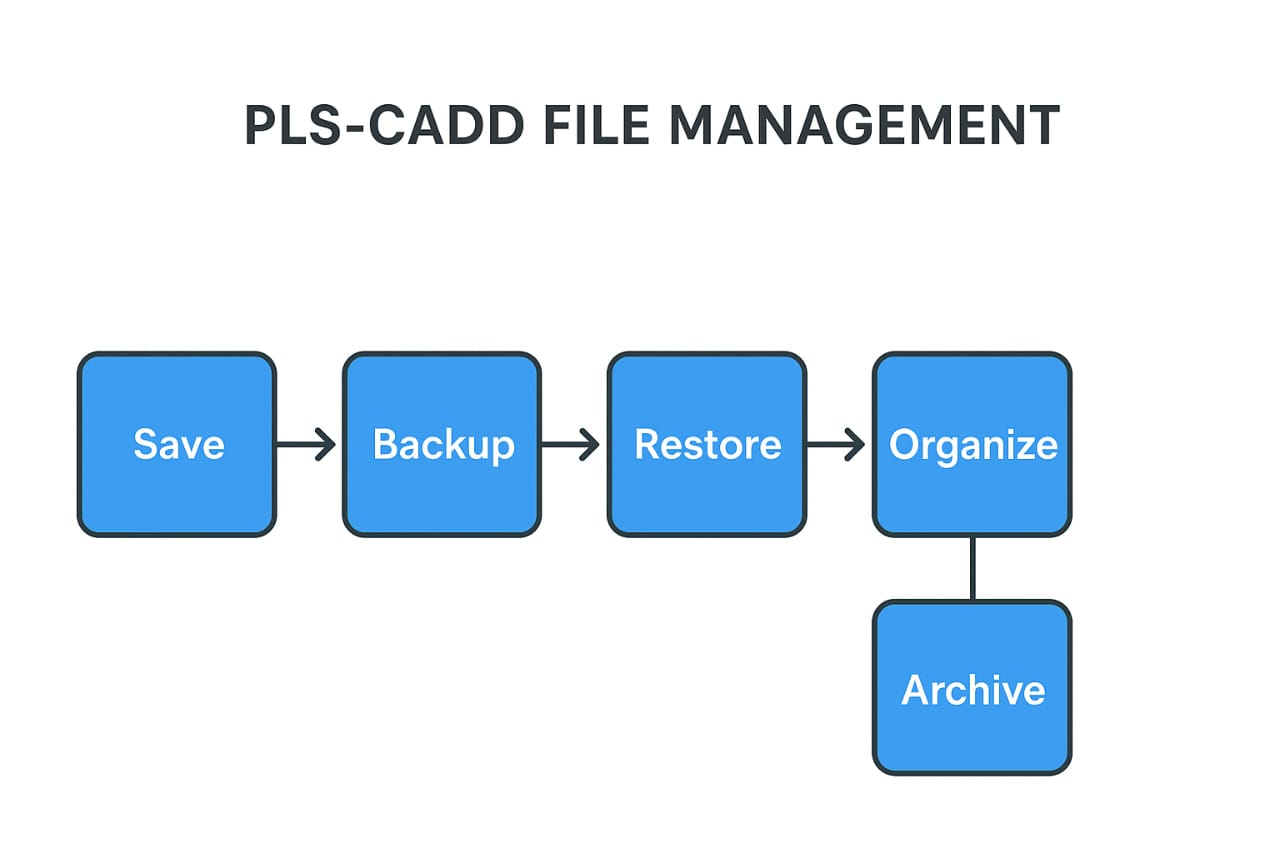 How to Save, Backup, and Organize PLS-CADD Projects – Complete Beginner ...