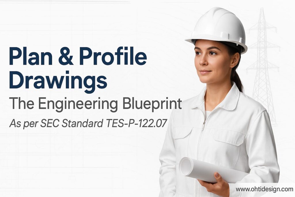 Plan & Profile Drawings in Transmission Line Engineering – Preparation, Purpose & Key Features plan & profile blueprint