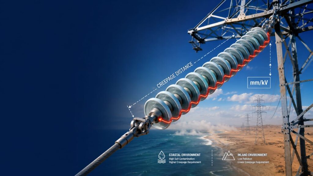 Transmission Line Insulator Creepage Distance: A Practical Guide for Engineers in Saudi Arabia creepagedistance