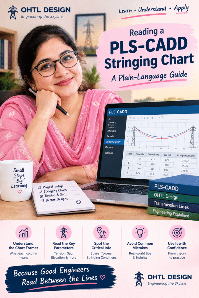 pls cadd stringing chart guide